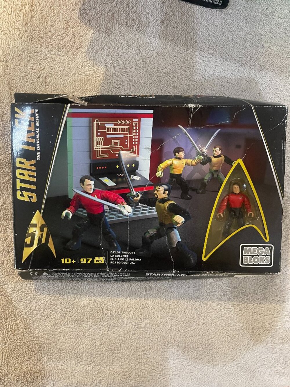 2016 Star Trek Mega Blocks Day of the Dove" Please See Pics Box is a little Beat